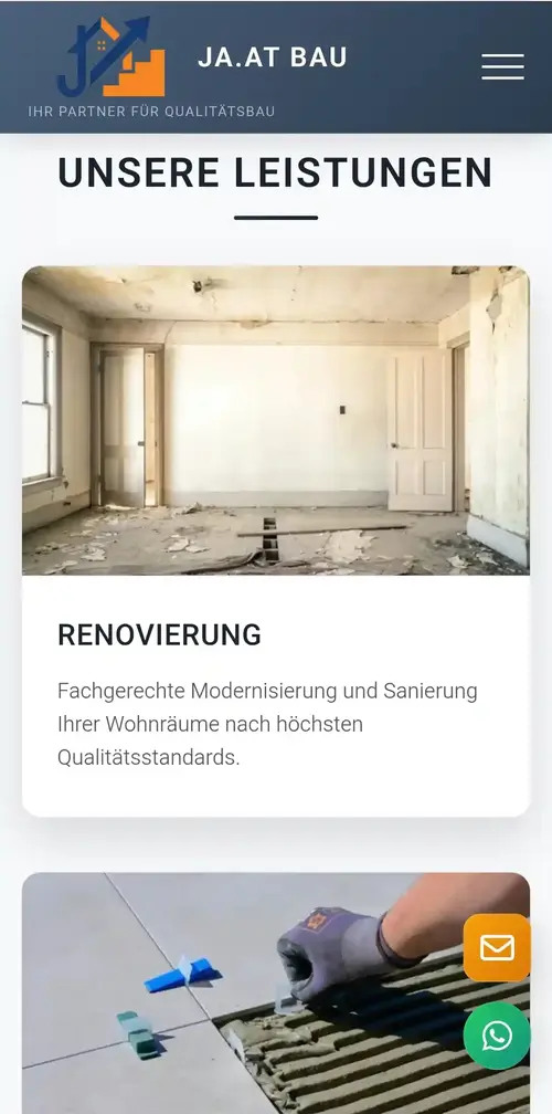 JAATBAU Mobile Ansicht Referenz