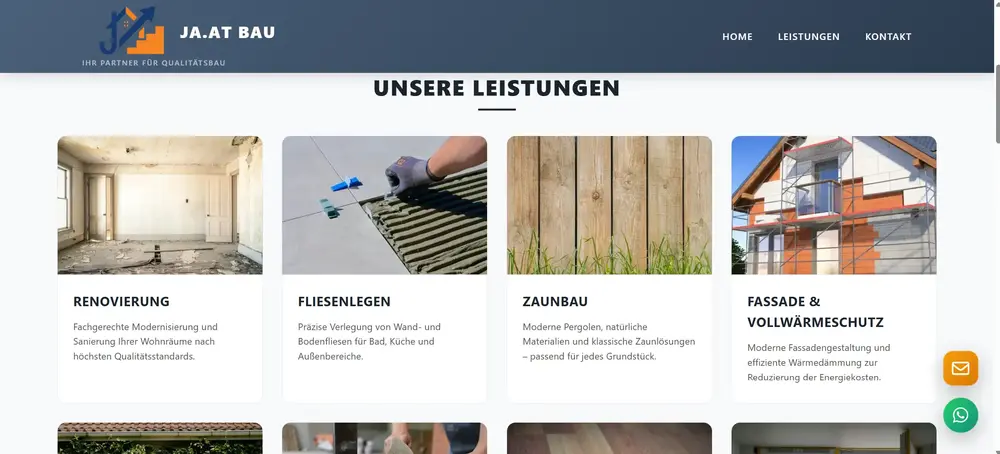 JAATBAU Desktop Ansicht Referenz
